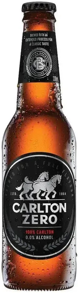 Carlton Zero Non Alcoholic Beer 0% Bottles 330ml | Barrel & Batch