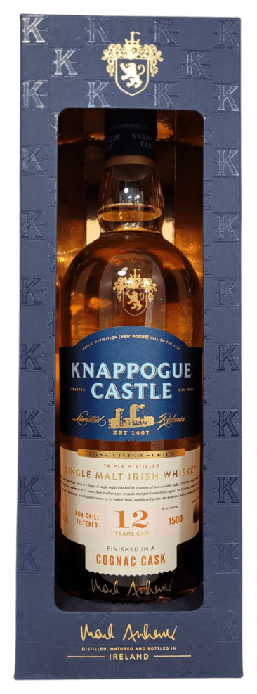 Knappogue Castle 12 Year Old Cognac Cask Single Malt Whiskey 700ml