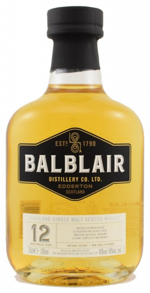 Balblair 12 Year Old Single Malt Scotch Whisky 700ml
