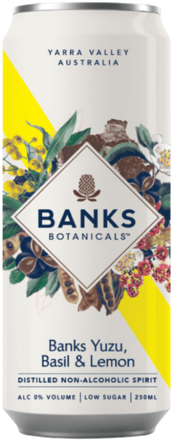Banks Botanicals Banks Yuzu, Basil & Tonic Non Alcoholic 250ml