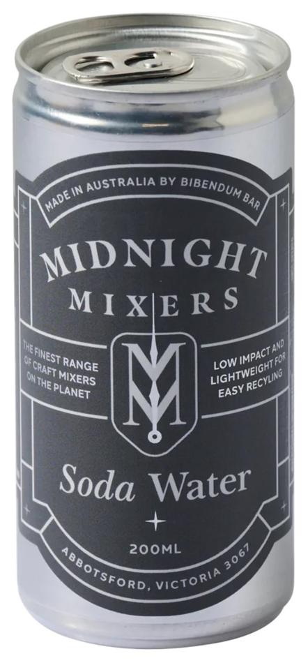 Midnight Mixers Soda Water 200ml