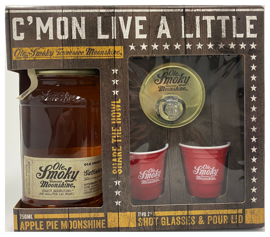 Ole Smoky Apple Pie Moonshine Gift Pack 750ml
