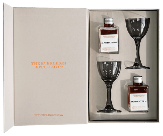 The Everleigh Bottling Co Two Of A Kind Manhattan & Glasses Gift Pack 85ml