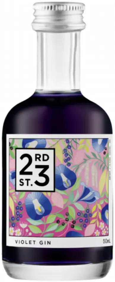 23rd Street Violet Gin Mini 50ml-Spirits-23rd Street Distillery-Afterpay-Alcohol-Delivery-Barrel-and-Batch-