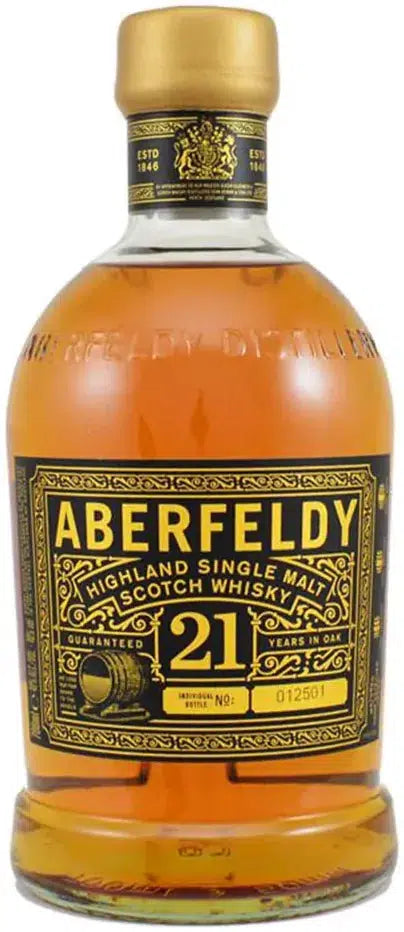 Buy Aberfeldy 21 Year Old Single Malt Scotch Whisky 700ml Online at Barrel and Batch