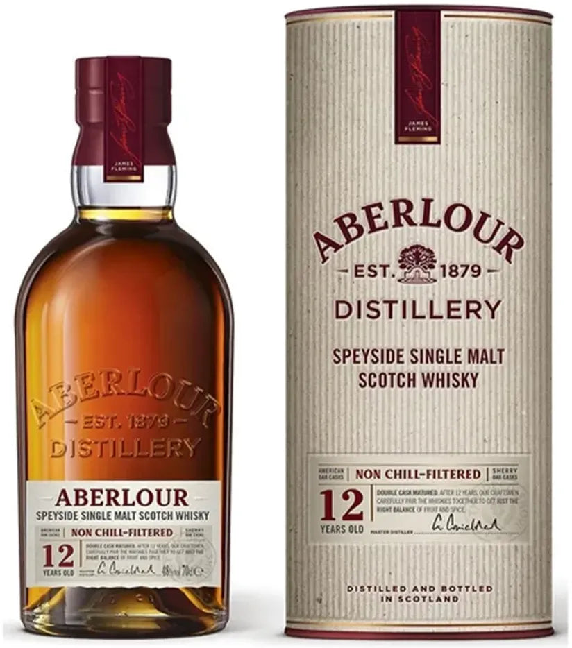Aberlour 12 Year Old Non Chill Filtered Malt Scotch Whisky 700ml-Spirits-Aberlour-Afterpay-Alcohol-Delivery-Barrel-and-Batch-