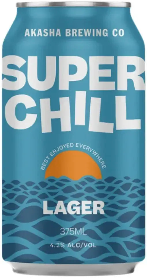 Buy Akasha Brewing Super Chill Lager 375ml Online at Barrel and Batch