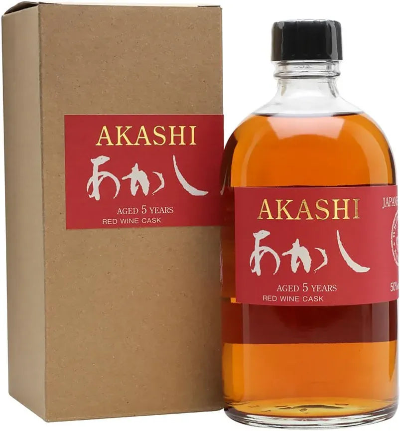 Buy Akashi 5 Year Old Red Wine Cask Japanese Single Malt Whisky 500ml Online at Barrel and Batch