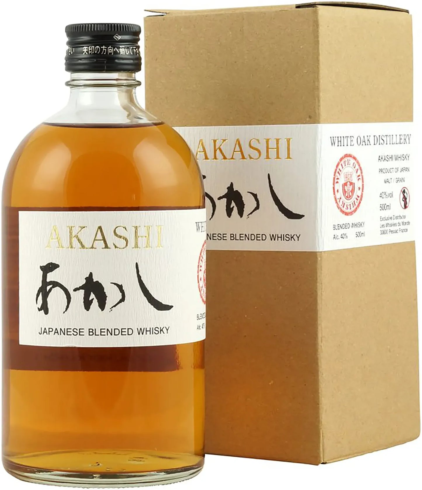 Buy Akashi Blended Malt Japanese Whisky 500ml Online at Barrel and Batch