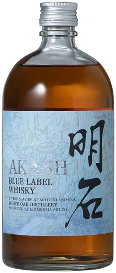 Akashi White Oak Blue Oak Blended Japanese Whisky 700ml-Spirits-Akashi-Afterpay-Alcohol-Delivery-Barrel-and-Batch-