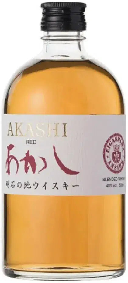 Buy Akashi White Oak Red Blended Japanese Whisky 500ml Online at Barrel and Batch