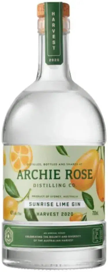 Buy Archie Rose Harvest 2020 Sunrise Lime Gin 700ml Online at Barrel and Batch