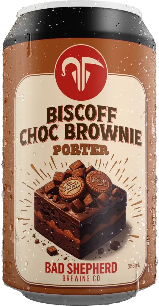 Buy Bad Shepherd Brewing Co Biscoff Choc Brownie Porter 355ml Online at Barrel and Batch