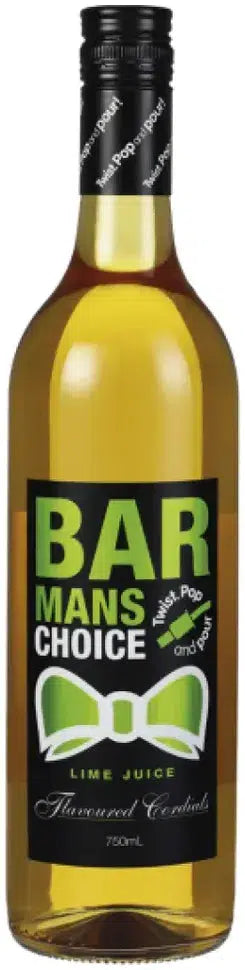 Barman's Choice Lime Juice Cordial 700ml-Non-Alcoholic-Barman's Choice-Afterpay-Alcohol-Delivery-Barrel-and-Batch-
