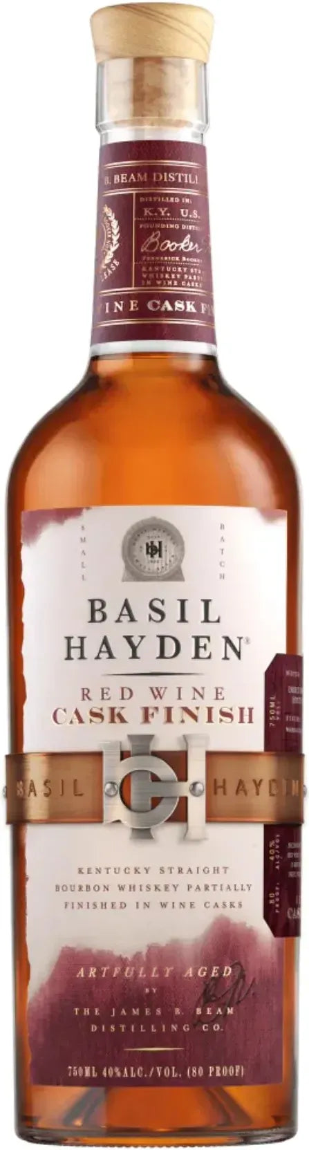 Basil Hayden Red Wine Bourbon Whiskey 750ml-Spirits-Basil Hayden-Afterpay-Alcohol-Delivery-Barrel-and-Batch-