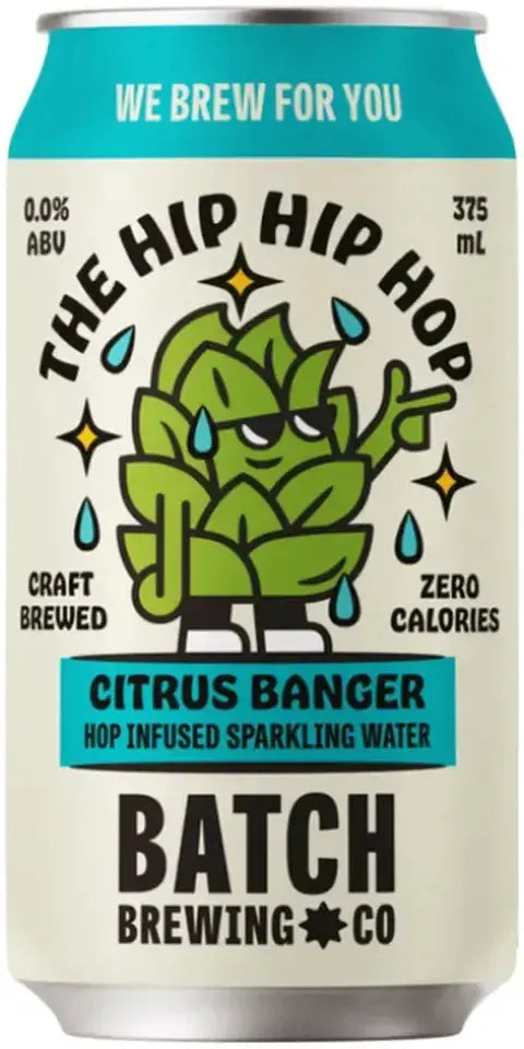 Buy Batch Brewing Citrus Banger Hop Infused Sparkling Water 375ml Online at Barrel and Batch