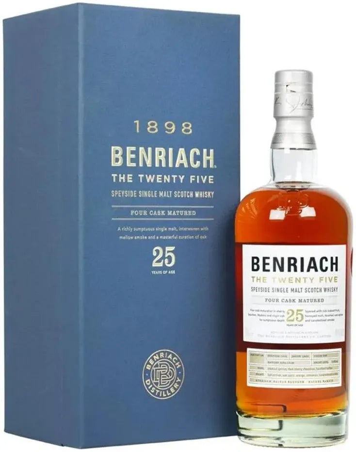 Benriach The Twenty Five Single Malt Scotch Whisky 700ml-Spirits-Benriach-Afterpay-Alcohol-Delivery-Barrel-and-Batch-