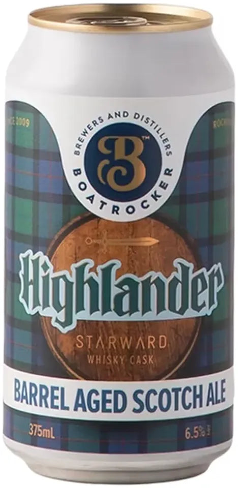 Boatrocker Highlander Barrel Aged Scotch Ale 375ml-Beer-Boatrocker-Afterpay-Alcohol-Delivery-Barrel-and-Batch-