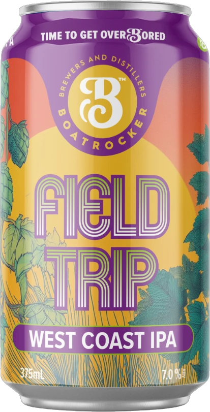 Boatrocker Field Trip West Coast IPA 7% 24 Pack Cans 375ml | Barrel & Batch