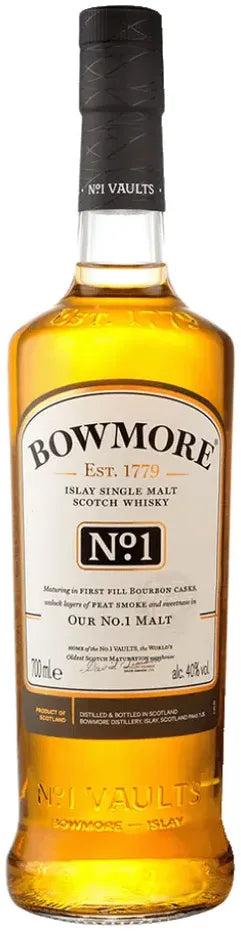 Bowmore No 1 Single Malt Scotch Whisky 700ml-Spirits-Bowmore-Afterpay-Alcohol-Delivery-Barrel-and-Batch-
