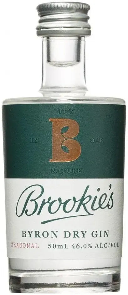 Buy Brookie's Byron Dry Gin Pack of 12 50ml Online at Barrel and Batch