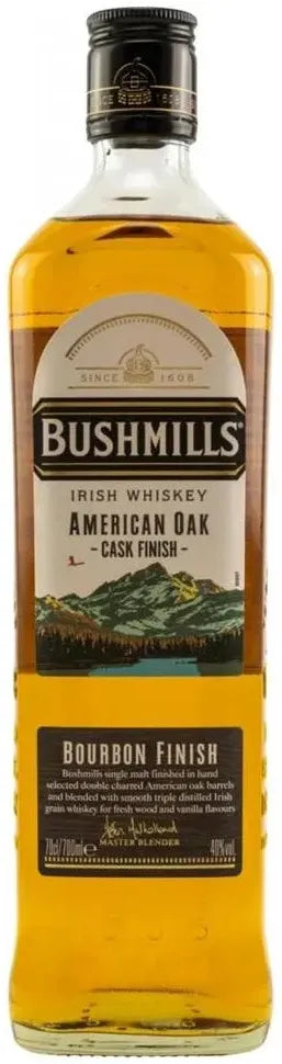 Bushmills American Oak Cask Finish Irish Whiskey 700ml-Spirits-Bushmills-Afterpay-Alcohol-Delivery-Barrel-and-Batch-