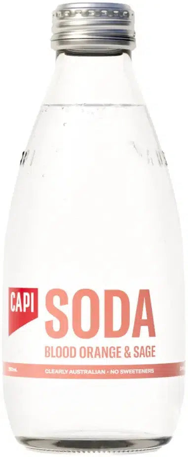 Buy CAPI Soda+ Blood Orange & Sage 250ml Online at Barrel and Batch