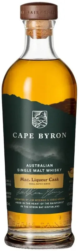 Buy Cape Byron Mac. Liqueur Cask Single Malt Whisky 700ml Online at Barrel and Batch