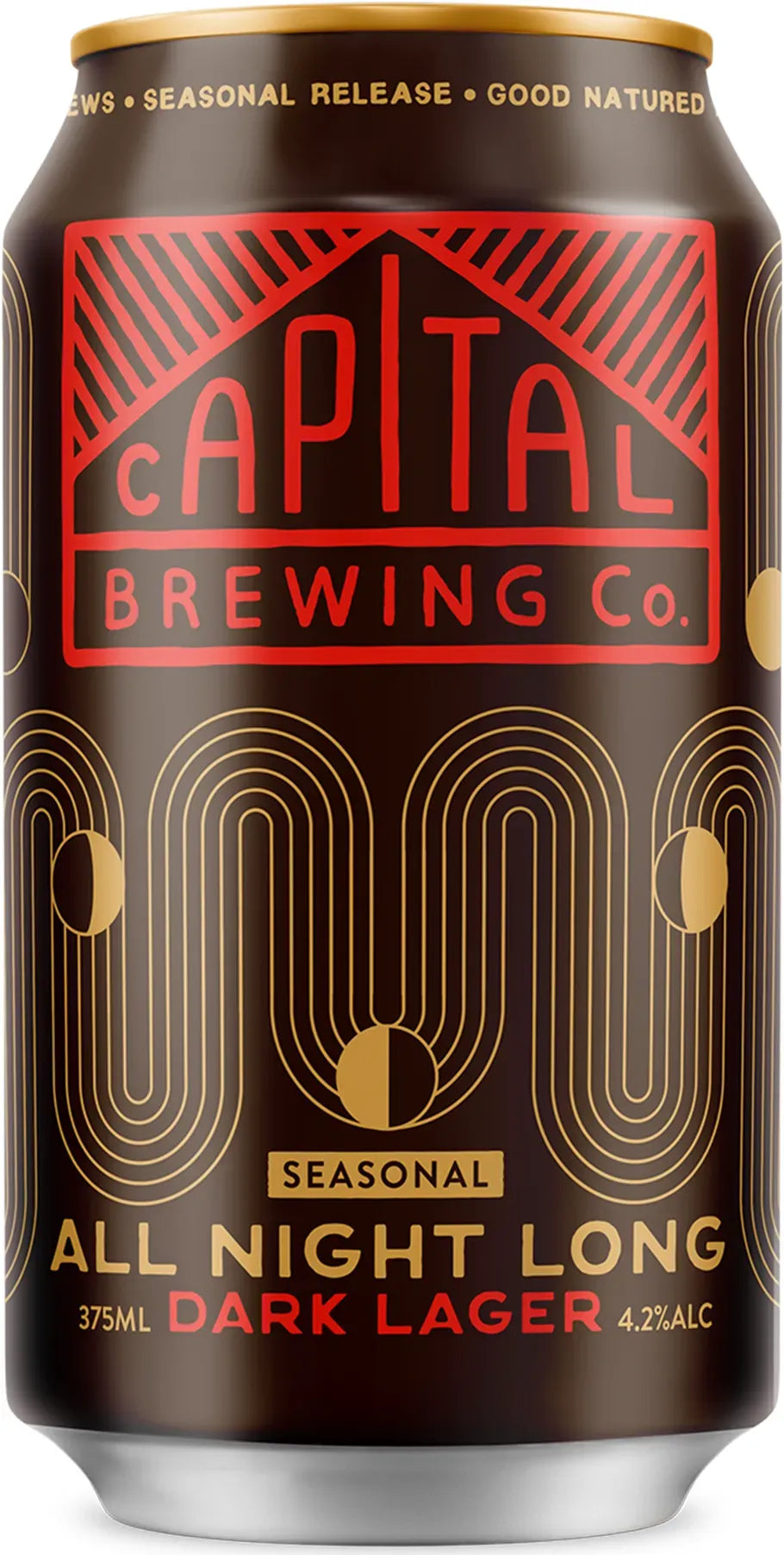 Capital Brewing Co All Night Long Dark Lager 375ml-Beer-Capital Brewing Co-Afterpay-Alcohol-Delivery-Barrel-and-Batch-