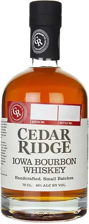 Buy Cedar Ridge Iowa Bourbon Whiskey 700ml Online at Barrel and Batch
