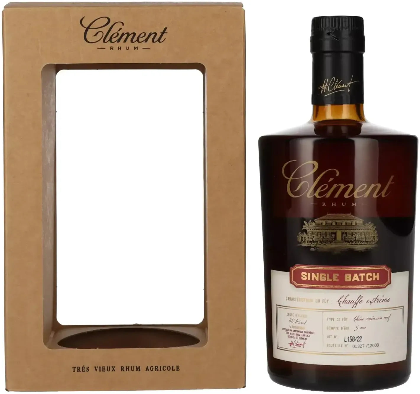Buy Clement Single Batch Chauffe Extreme Rum 500ml Online at Barrel and Batch
