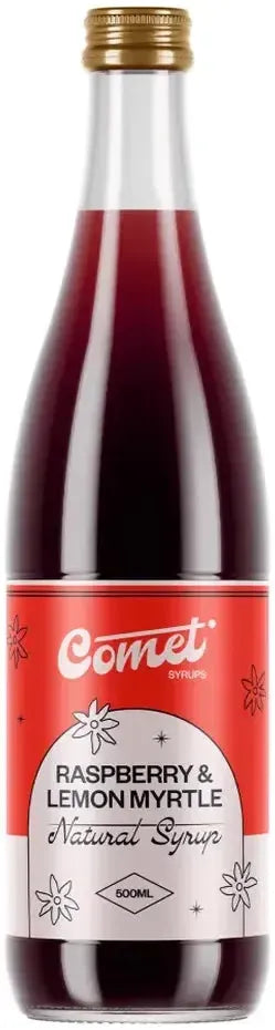 Buy Comet Raspberry & Lemon Myrtle Syrup 500ml Online at Barrel and Batch