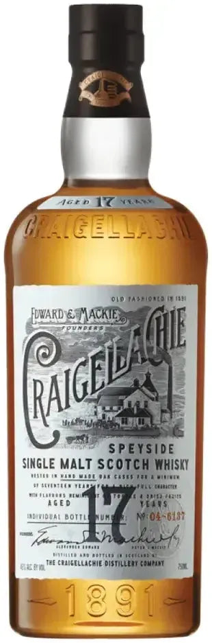 Buy Craigellachie 17 Year Old Single Malt Scotch Whisky 700ml Online at Barrel and Batch