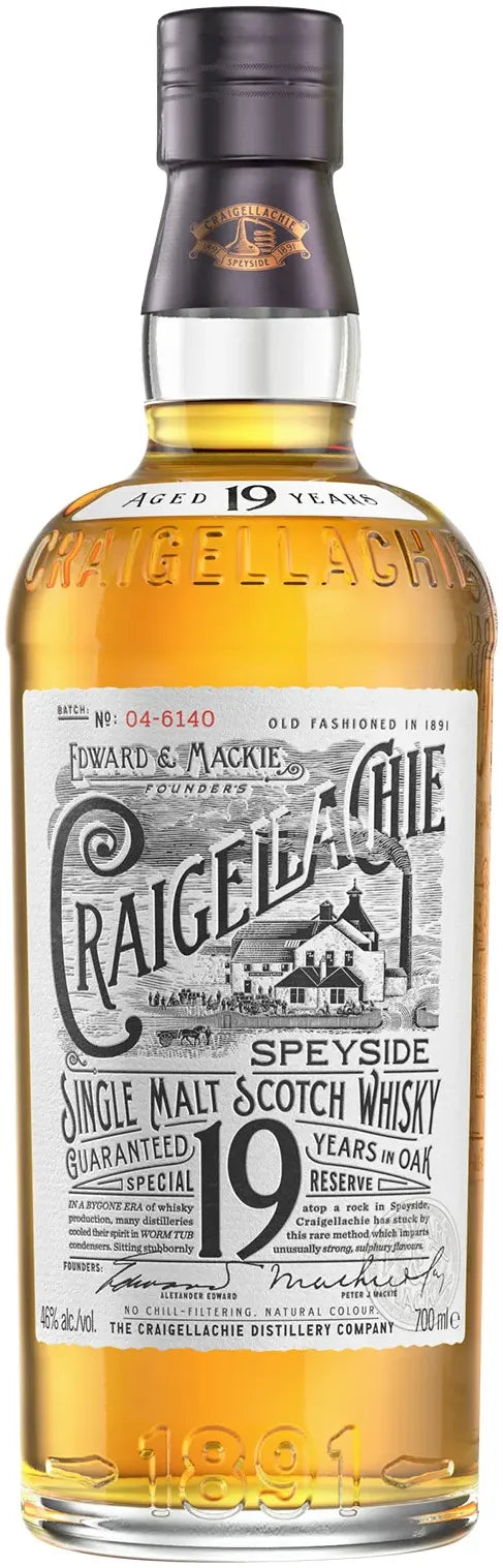 Buy Craigellachie 19 Year Old Single Malt Whisky 700ml Online at Barrel and Batch