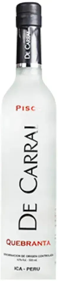Buy De Carral Puro Quebranta Pisco 500ml Online at Barrel and Batch