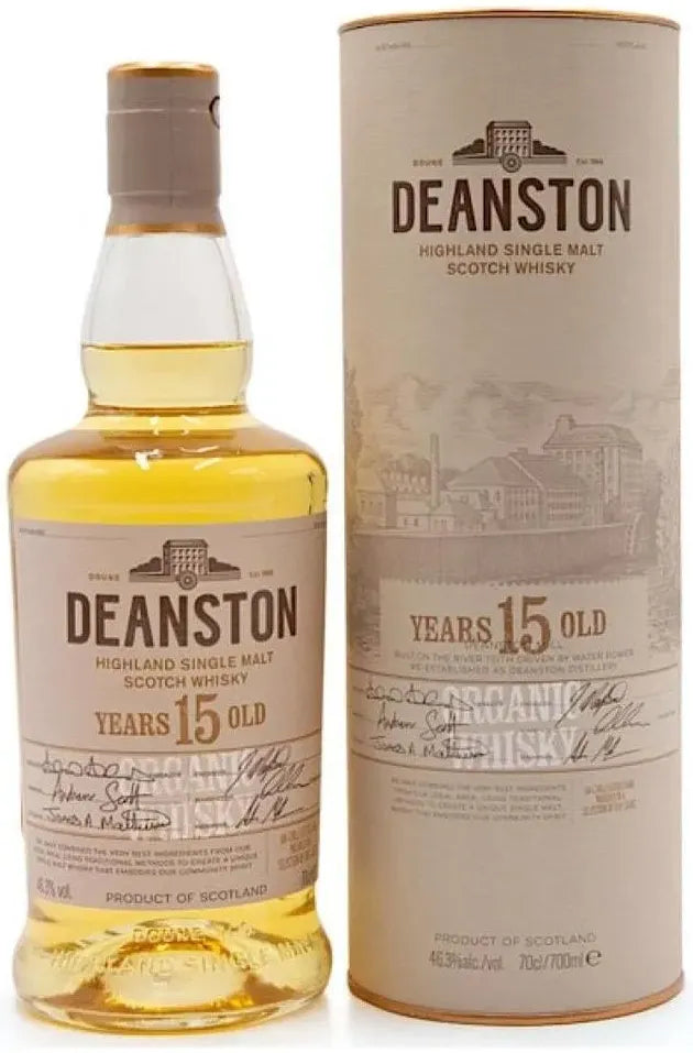 Deanston 15 Year Old Organic Scotch Whisky 700ml-Spirits-Deanston-Afterpay-Alcohol-Delivery-Barrel-and-Batch-