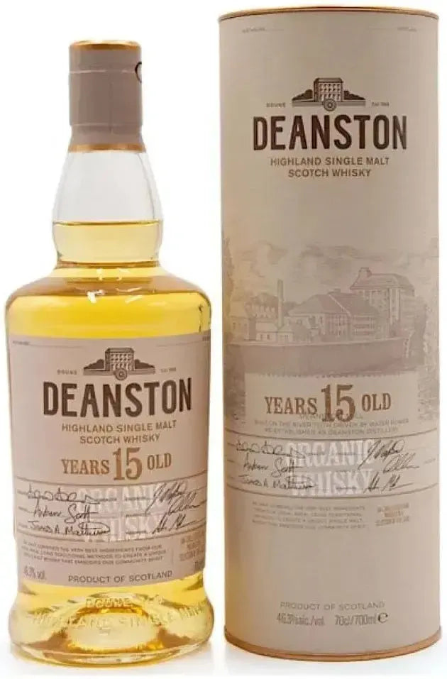 Buy Deanston 15 Year Old Organic Scotch Whisky 700ml Online at Barrel and Batch