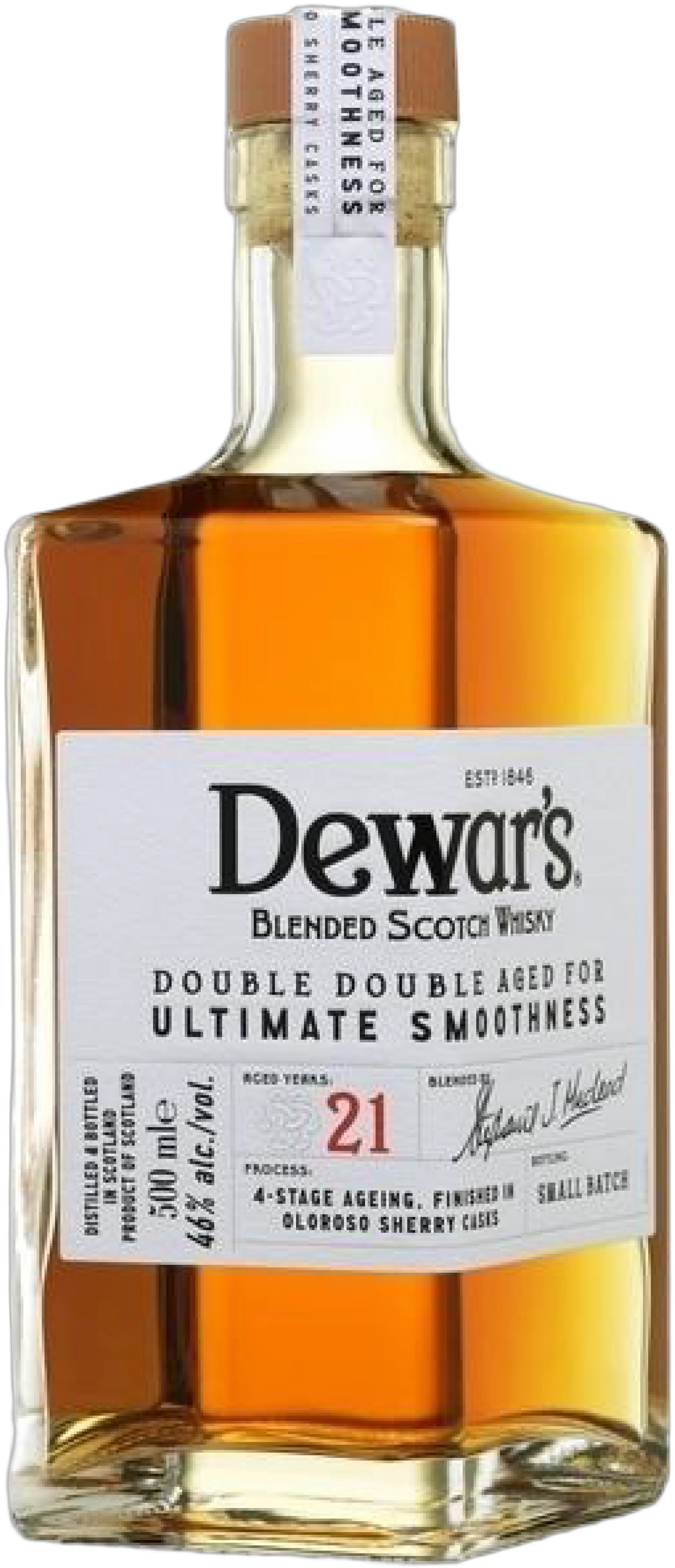 Dewar's 21 Year Old Double Double Blended Scotch Whisky 500ml | Barrel & Batch