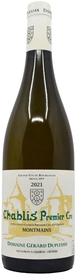 Buy Domaine Gerard Duplessis 1er Cru Montmains 2021 750ml Online at Barrel and Batch