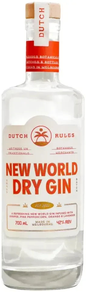 Buy Dutch Rules New World Dry Gin 700ml Online at Barrel and Batch