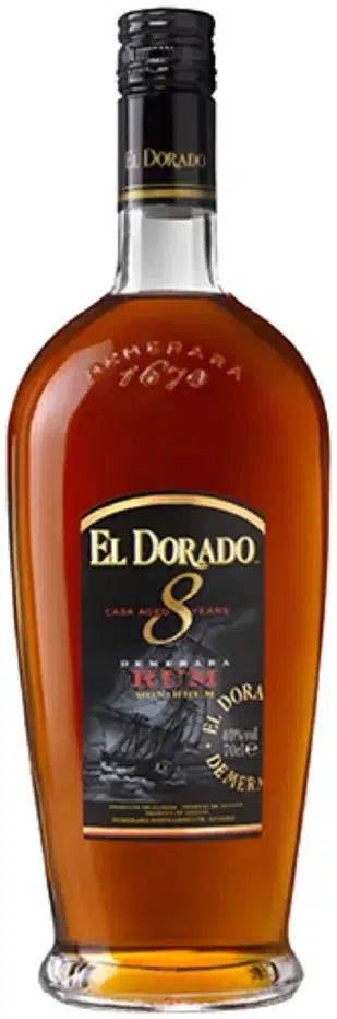 Buy El Dorado 8 Year Old Rum 700ml Online at Barrel and Batch