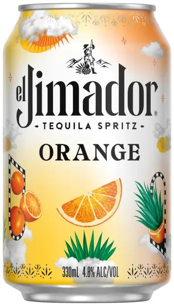 El Jimador Tequila Orange Spritz 4.8% 24 Pack Cans 330ml | Barrel & Batch