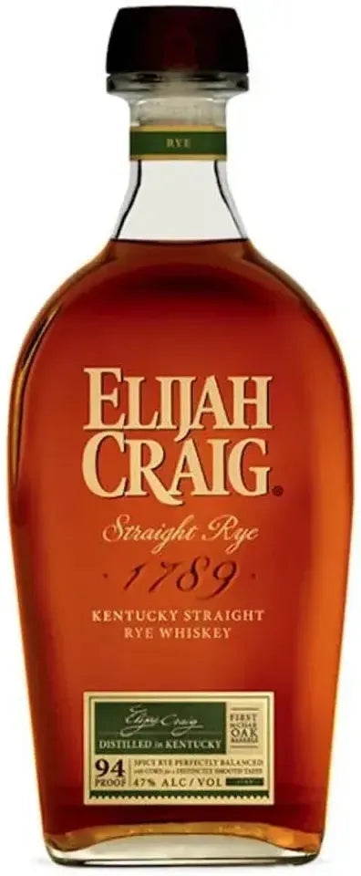 Buy Elijah Craig Straight Rye Whiskey 750ml Online at Barrel and Batch