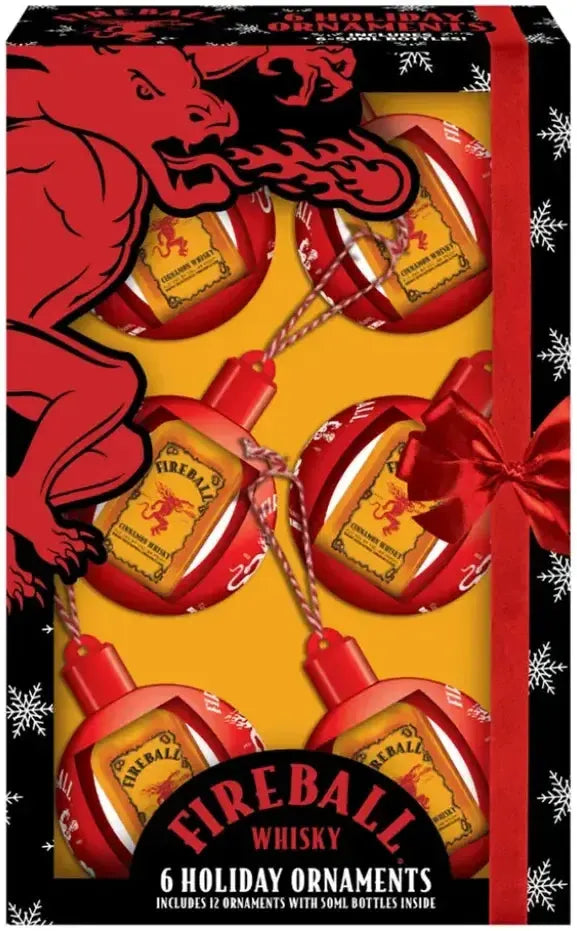 Buy Fireball Cinnamon Whisky Ornaments 6 x 50ml Online at Barrel and Batch