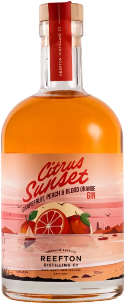 Flavour Gallery Reefton Distilling Citrus Sunset Gin 700ml-Spirits-Flavour Gallery-Afterpay-Alcohol-Delivery-Barrel-and-Batch-