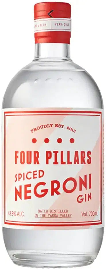 Four Pillars Spiced Negroni Gin 700ml-Spirits-Four Pillars-Afterpay-Alcohol-Delivery-Barrel-and-Batch-
