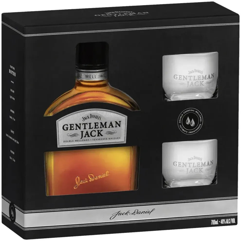 Buy Gentleman Jack With 2 Glasses 700ml Online at Barrel and Batch