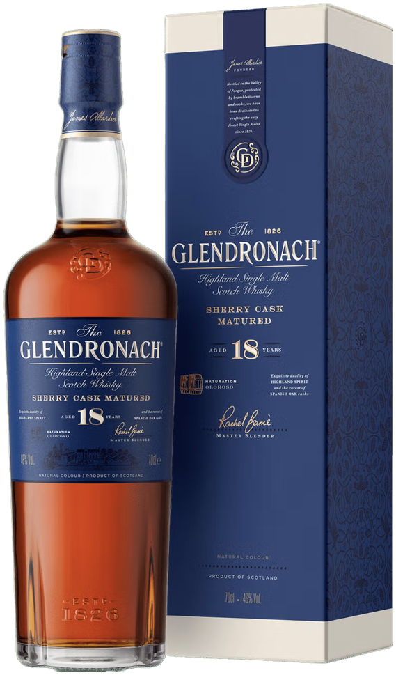 Buy Glendronach 18 Year Old Sherry Cask Single Malt Scotch Whisky 700ml Online at Barrel and Batch