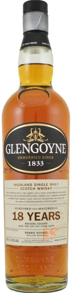 Glengoyne 18 Year Old Single Malt Whisky 700ml-Spirits-Glengoyne-Afterpay-Alcohol-Delivery-Barrel-and-Batch-