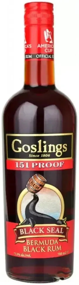 Buy Goslings Black Seal 151 Proof Rum 700ml Online at Barrel and Batch